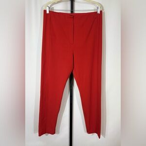 Ann Taylor Red Ankle Pants with Zipper at Ankles - Size 14 - LIKE NEW
